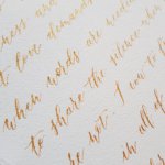 Workshop kalligrafie met Touch of Gold Volzet Uitgesteld